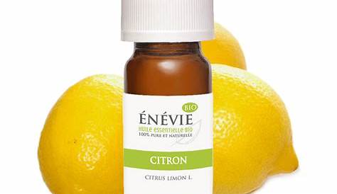 Huile Essentielle De Citron Bio Citrus Limonum