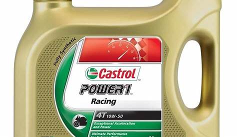 Huile Moto 4 Temps Castrol Power 1 Racing 10w50 4l Oil 0w50 Liter