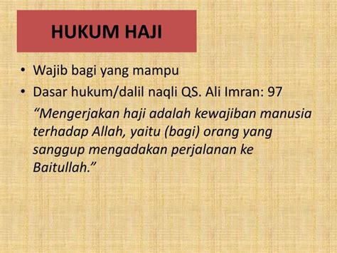 Hukum Haji Dan Umrah