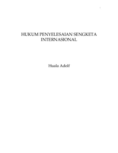 hukum penyelesaian sengketa internasional pdf