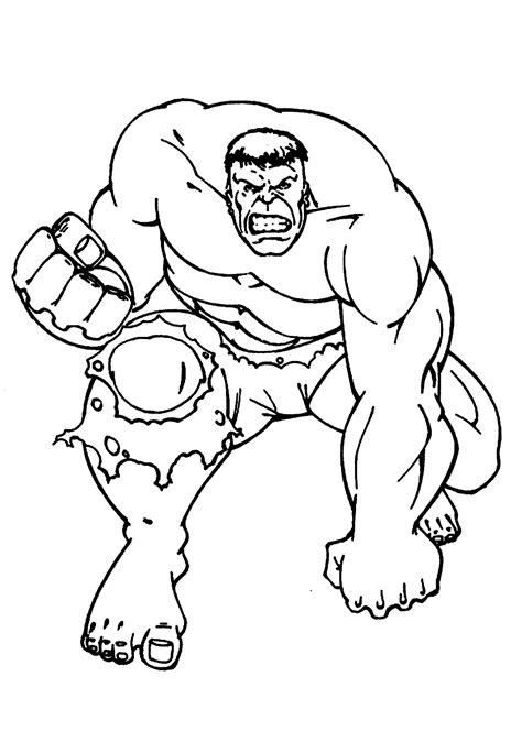 Hulk (Superheroes) Printable coloring pages