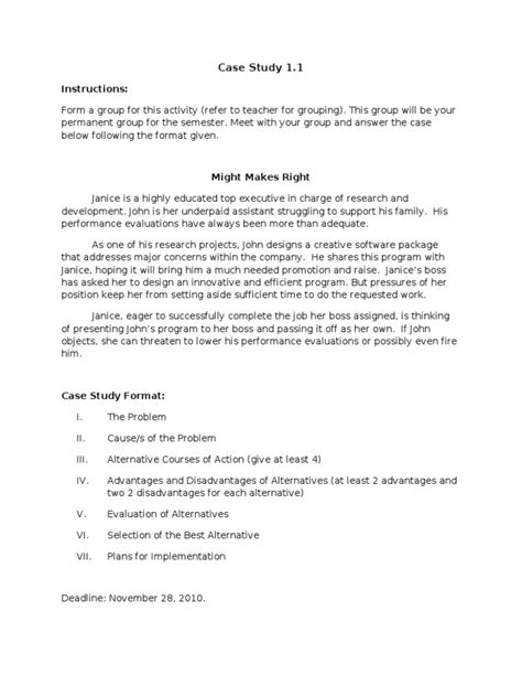 human behavior case study examples