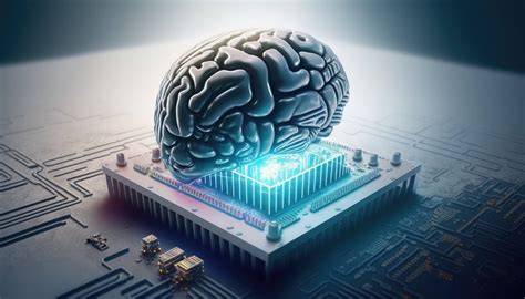 Image of a human brain and an AI symbol, representing the intersection of human and artificial intelligence