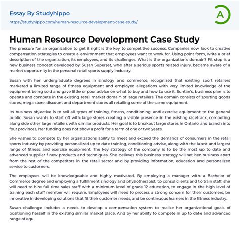 human development case study examples
