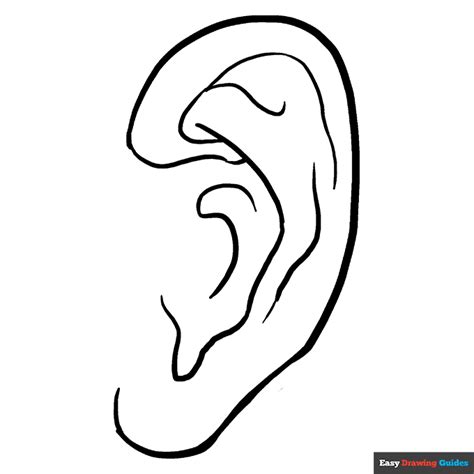 Human Ear Coloring Pages