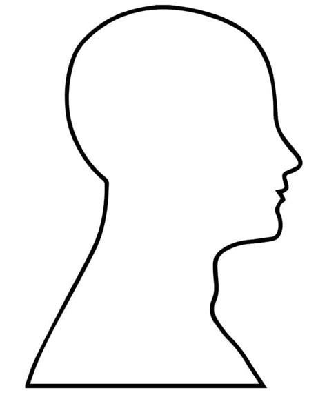 Human Head Template Printable