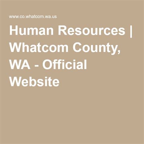 human resource jobs bellingham wa