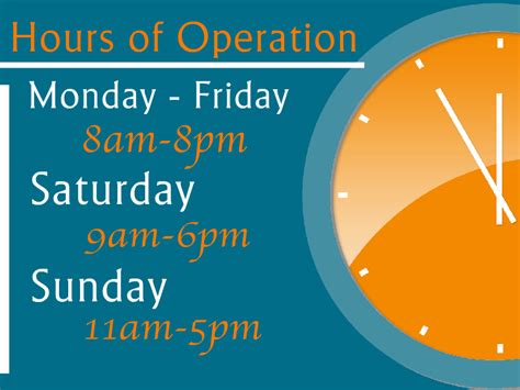 human resources hours of operation