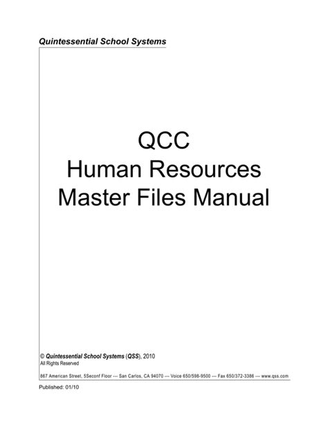Human Resources Qcc