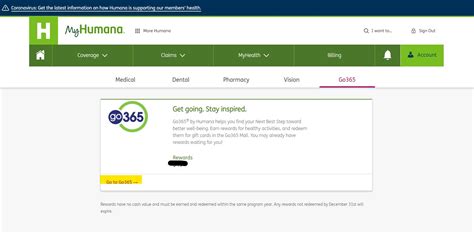 humana go 365 account