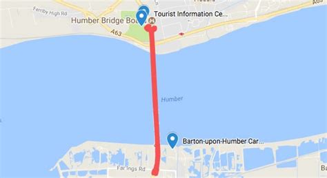 humber bridge walk map