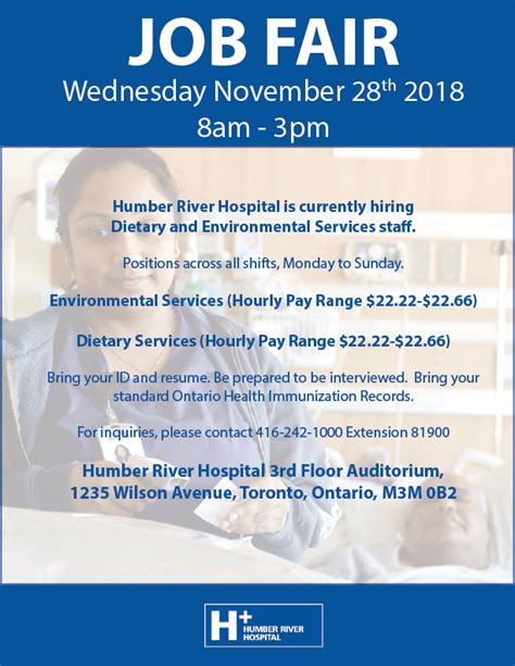 humber river hospital cleaning jobs