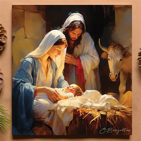 humility and devotion nativity painting