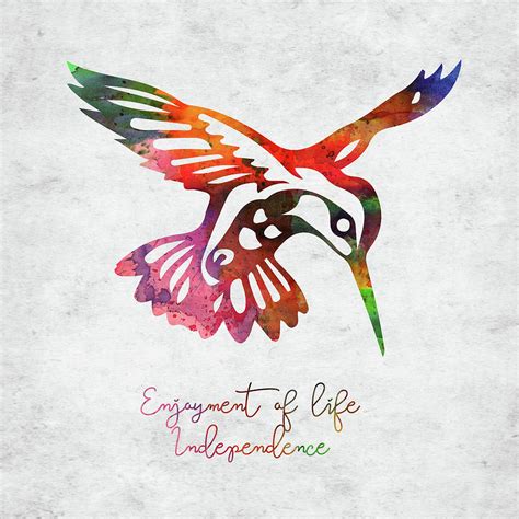 Hummingbird in flight