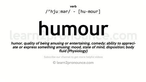 humorously definition of humor