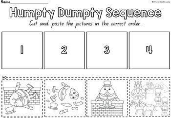 Humpty Dumpty Sequencing Printables