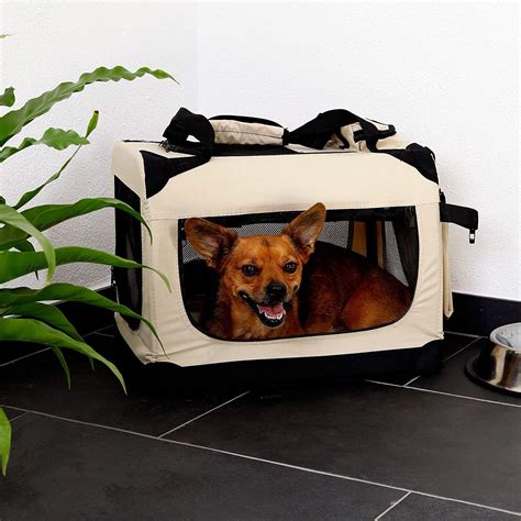 Petsfit Faltbare Hundebox Hundetransportbox tragbares Transportbox