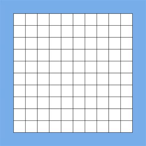 Hundred Square Grid Paper