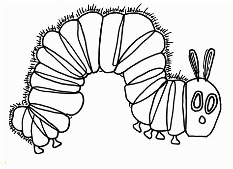 hungry caterpillar picture to color