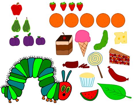 Hungry Caterpillar Printable Props