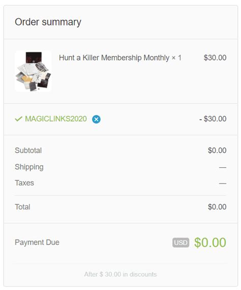 Hunt A Killer Coupon Codes