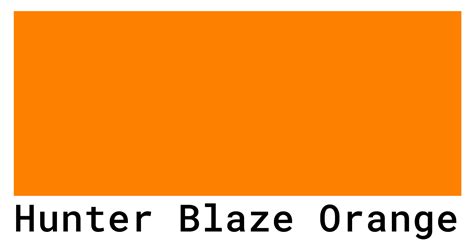 hunter orange color code