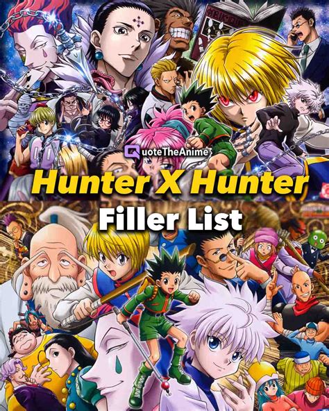 Subject Hunter X Hunter Filler Listesi Updated