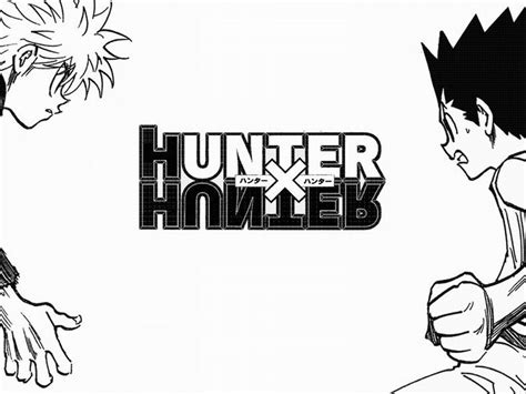 hunter x hunter logo black and white png