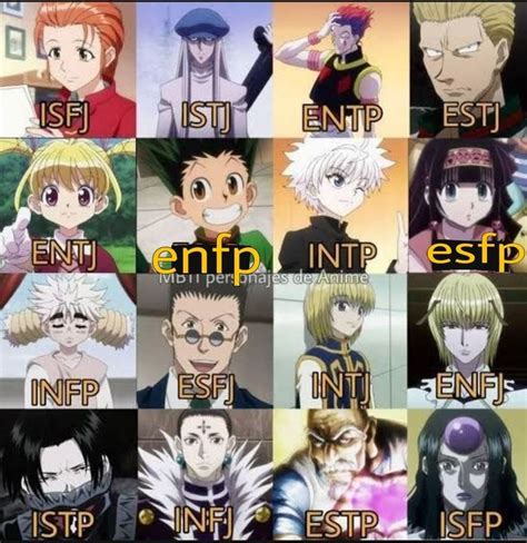 hunter x hunter personality types