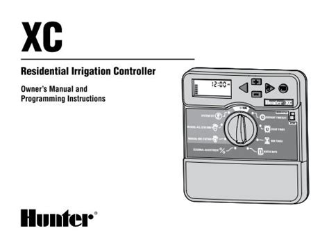 Hunter Xc Irrigation Controller Manual