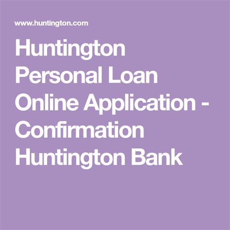 huntington bank home loan application