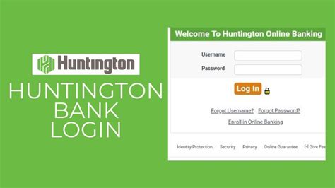 huntington bank login to