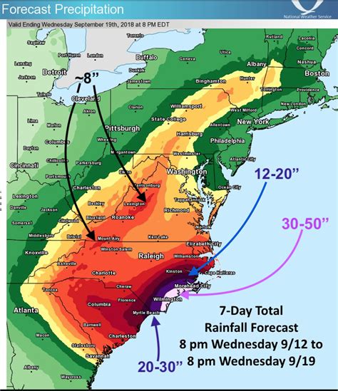 hurricane florence flooding map
