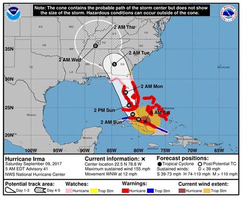 hurricane irma track map