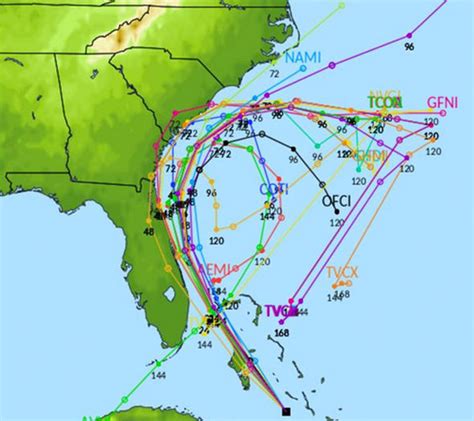 Hurricane Matthew Tracking Map