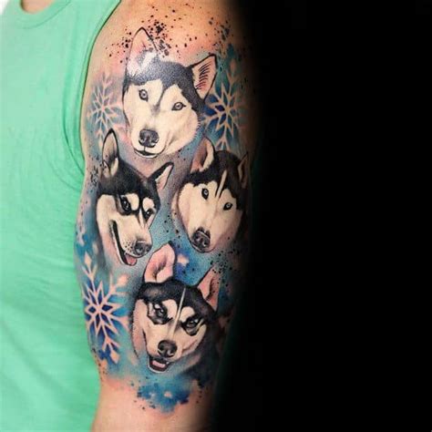 Powerful Husky Tattoo Designs Ideas