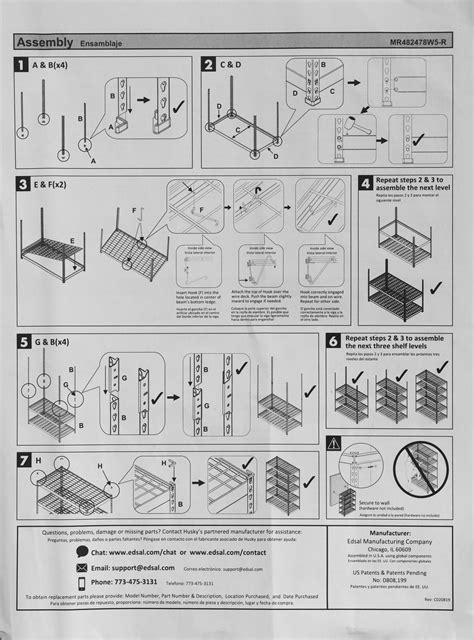 Husky Shelving Assembly Instructions