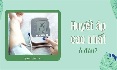 huyết áp cao nhất ở đâu