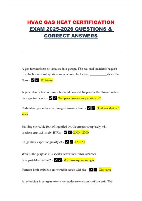 Hvac Certification Exam Online