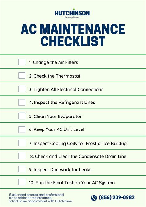HVAC Maintenance Checklist