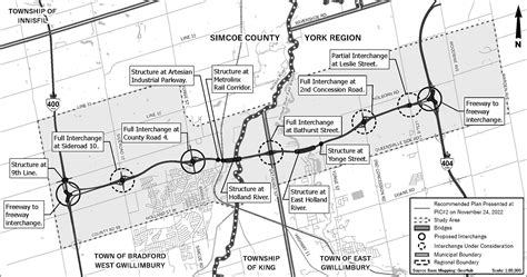 hwy 413 and bradford bypass map