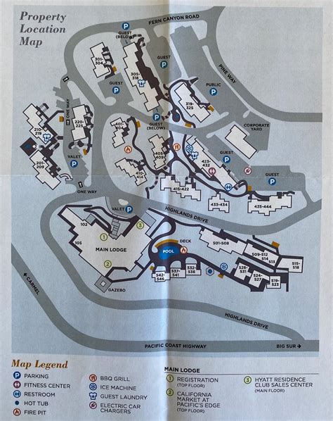 hyatt carmel highlands map