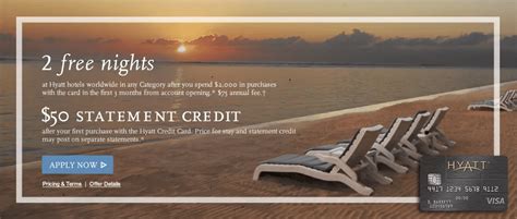hyatt credit card best offer