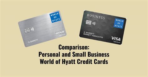 hyatt credit card comparison