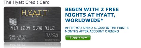 hyatt credit card signup bonus