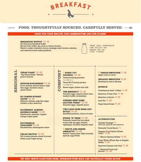 hyatt regency dallas restaurant menu