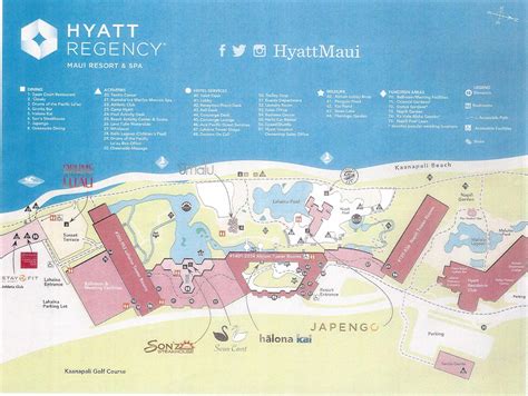 hyatt regency maui resort and spa map