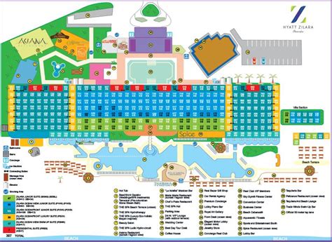 hyatt zilara cancun cabana map