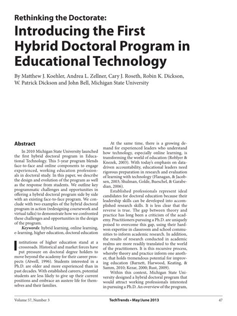 hybrid doctoral program in education
