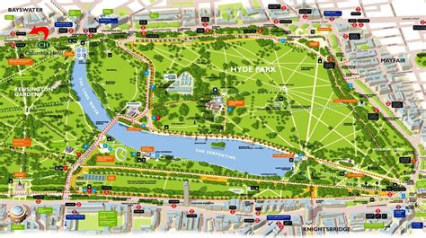 Image result for hyde park london trees Tree map, Illustrated map, Map